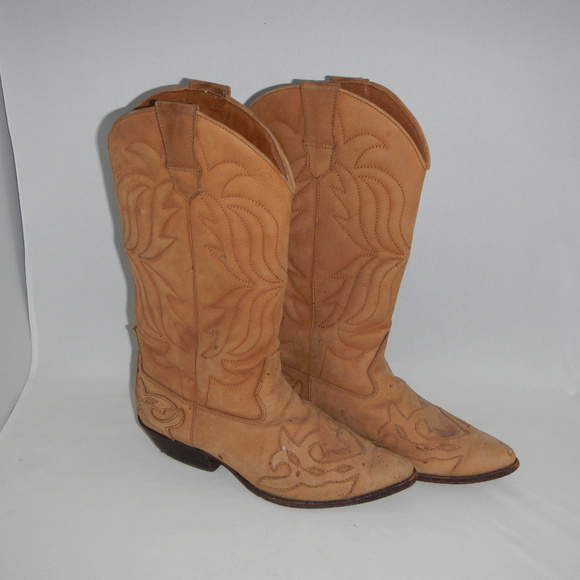 Sundance Shoes - Sundance Western Cowboy Boots Leather 8.5 Tan